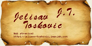 Jelisav Tošković vizit kartica
